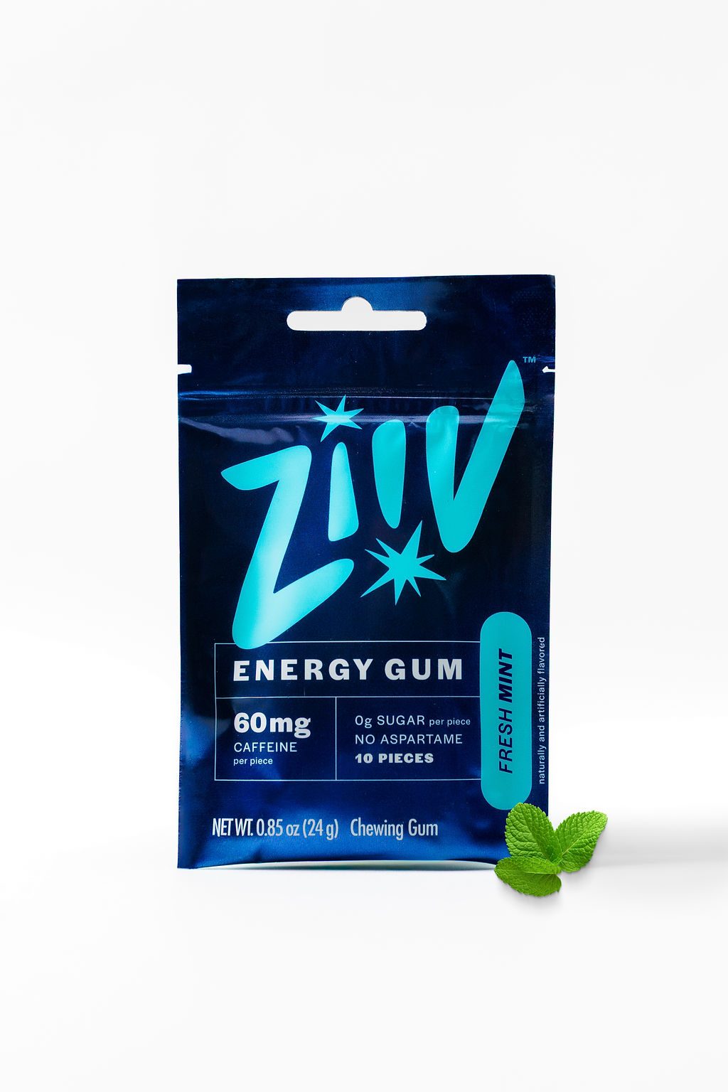4 Pack: Fresh Mint Energy Gum (10pcs/pk)